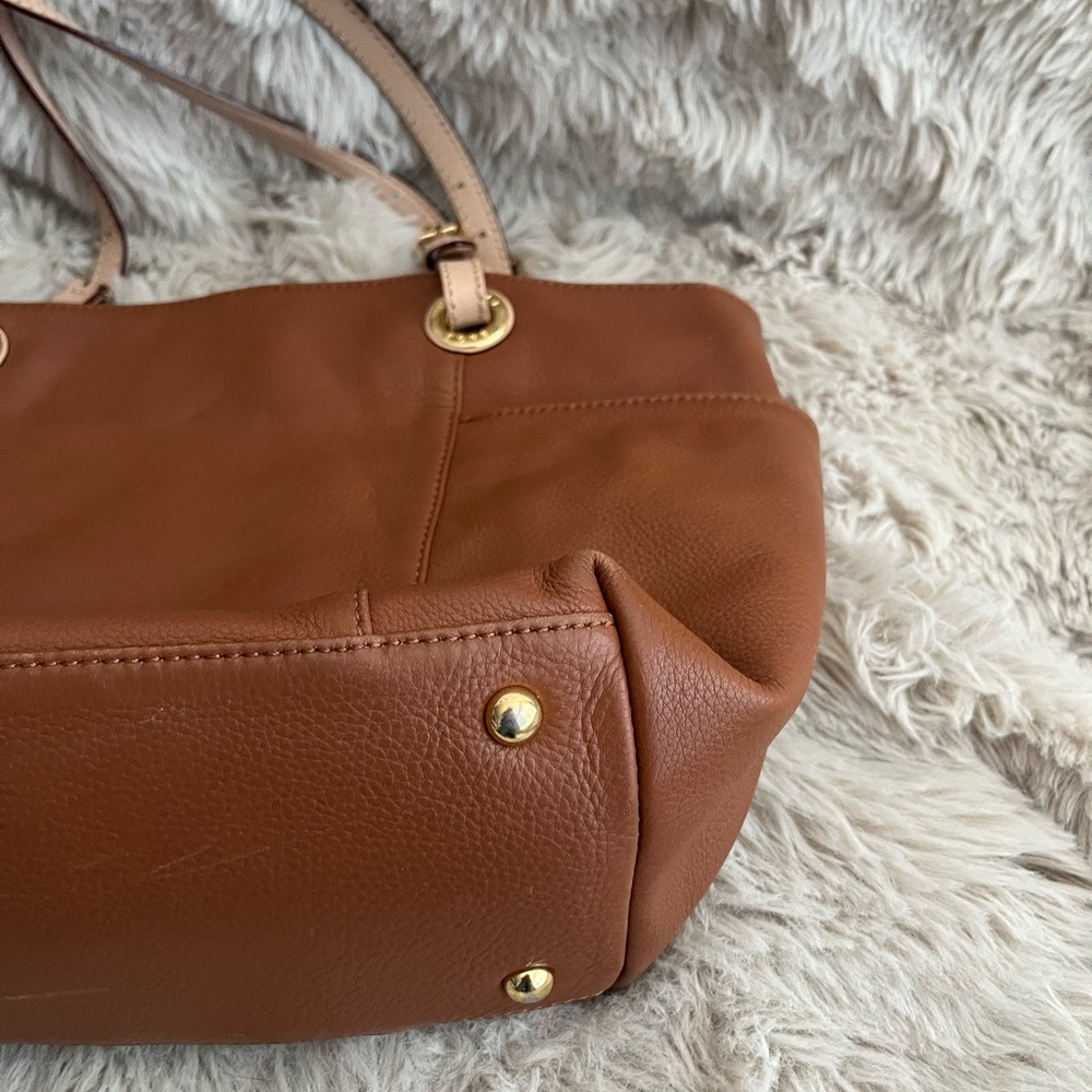 Michael Kors Tan Leather Tote - Picture 4 of 5